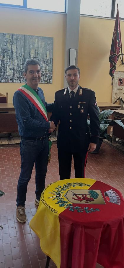 Il saluto dell'Amministrazione comunale al nuovo Comandante della Stazione dei Carabinieri di Piancastagnaio