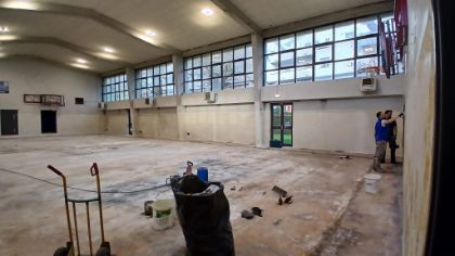 Palestra della scuola media di via Gramsci: in corso i lavori di riqualificazione