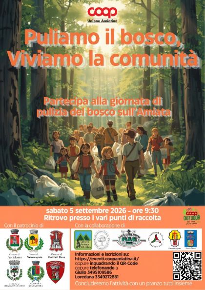 Puliamo il bosco, viviamo la comunità.  Sabato 5 settembre torna una giornata dedicata alla cura dell’Amiata: