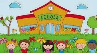 disegno scuola con alunni